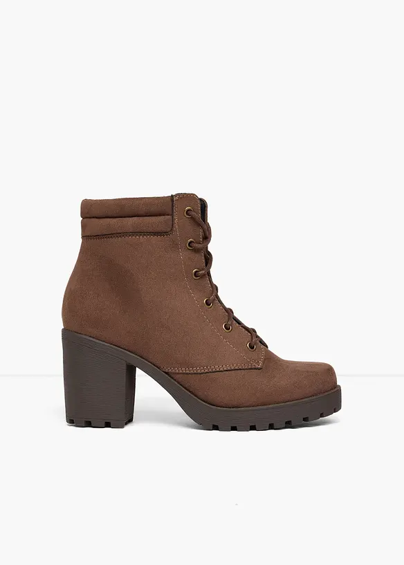 Schn&uuml;rboots mit Blockabsatz, bonprix