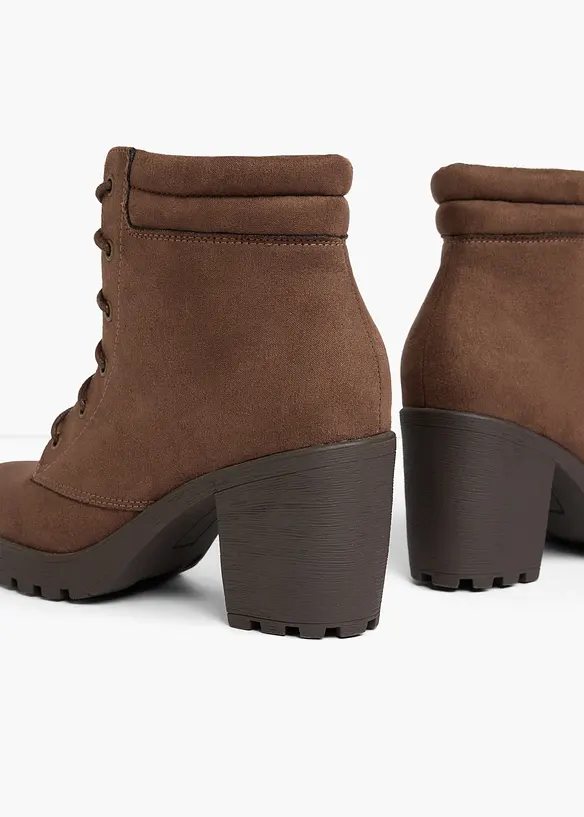 Schn&uuml;rboots mit Blockabsatz, bonprix