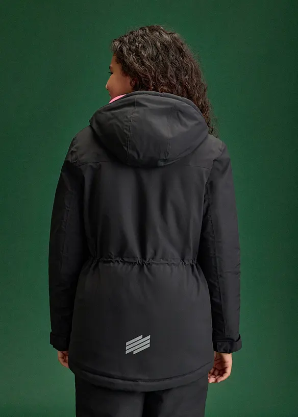 Parka de ski imperm&eacute;able &agrave; d&eacute;tails sportifs, bonprix