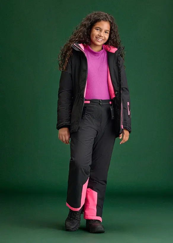 Parka de ski imperm&eacute;able &agrave; d&eacute;tails sportifs, bonprix