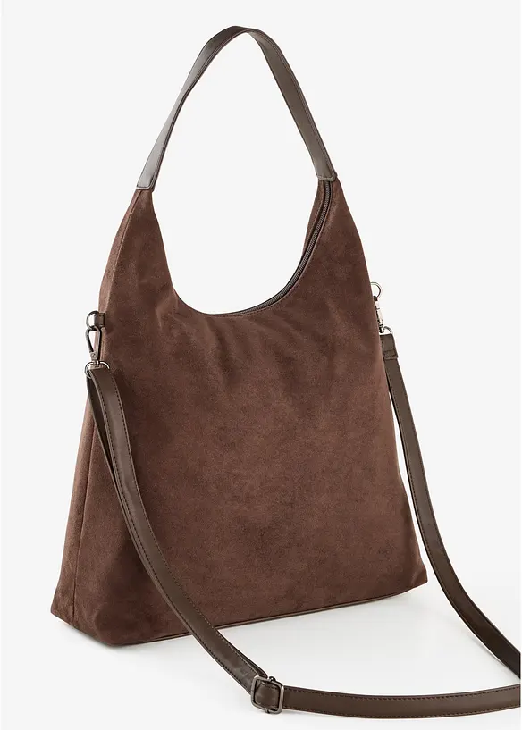 Beuteltasche in Velourslederoptik, bonprix