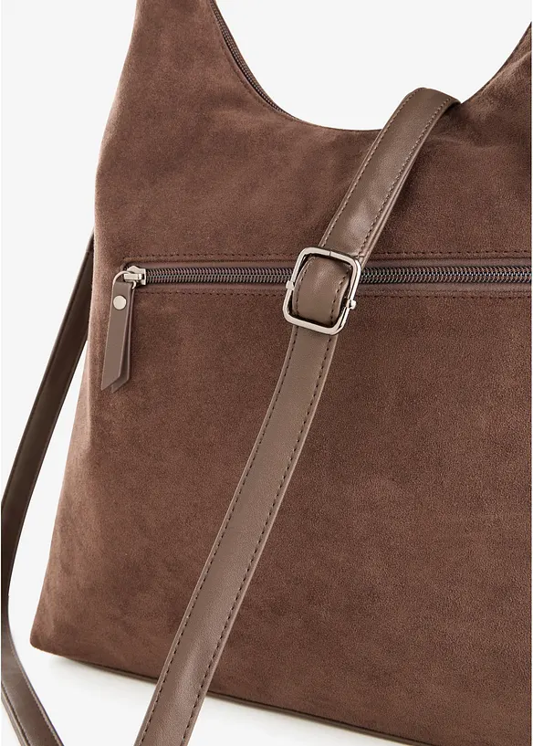 Beuteltasche in Velourslederoptik, bonprix
