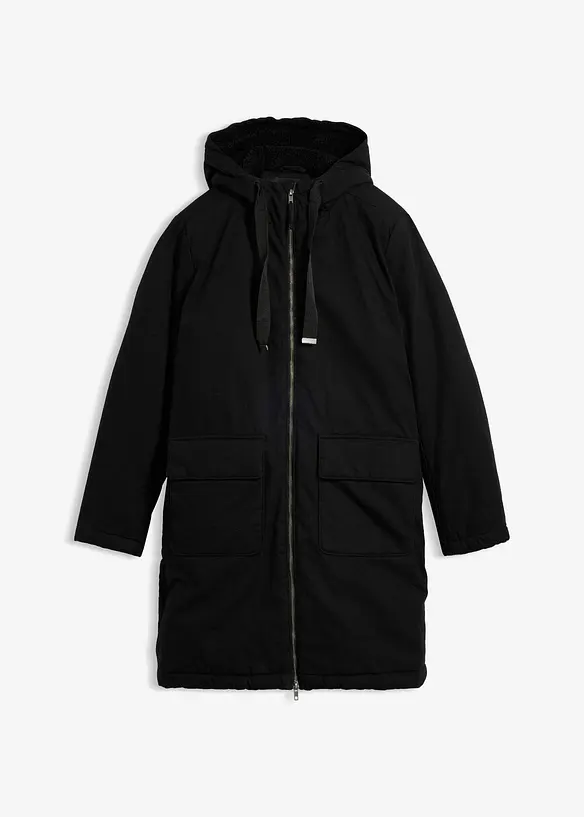 Parka d&rsquo;hiver rembourr&eacute;e &agrave; capuche doubl&eacute;e sherpa, bonprix