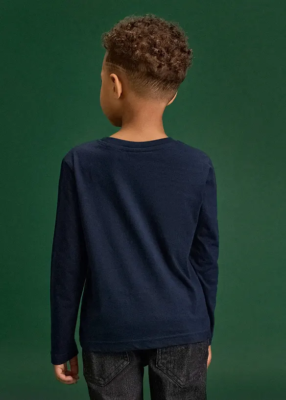 T-shirt manches longues de No&euml;l &agrave; sequins r&eacute;versibles, bonprix