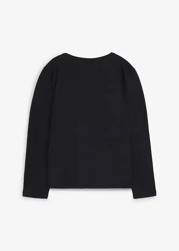T-shirt manches longues de No&euml;l en coton, bonprix