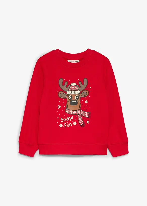 Sweat-shirt de No&euml;l 100% coton, bonprix