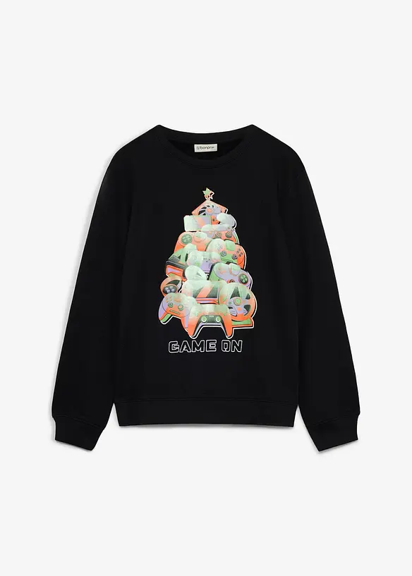 Sweat-shirt de No&euml;l en coton doux, bonprix