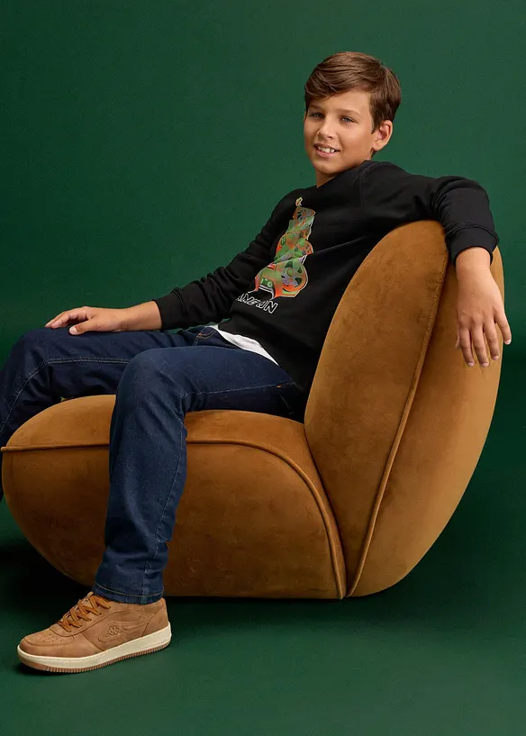 Sweat-shirt de No&euml;l en coton doux, bonprix