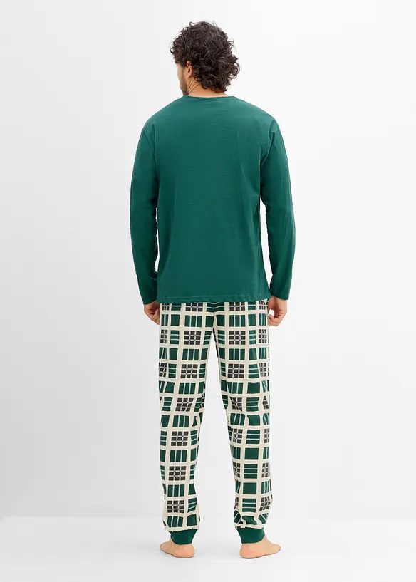 Pyjama aus reiner Bio-Baumwolle mit langen &Auml;rmeln, bonprix