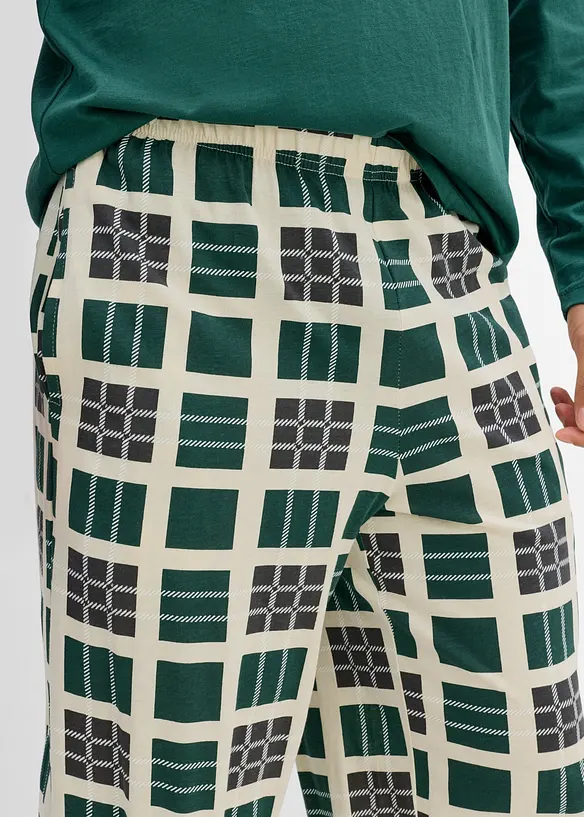 Pyjama aus reiner Bio-Baumwolle mit langen &Auml;rmeln, bonprix