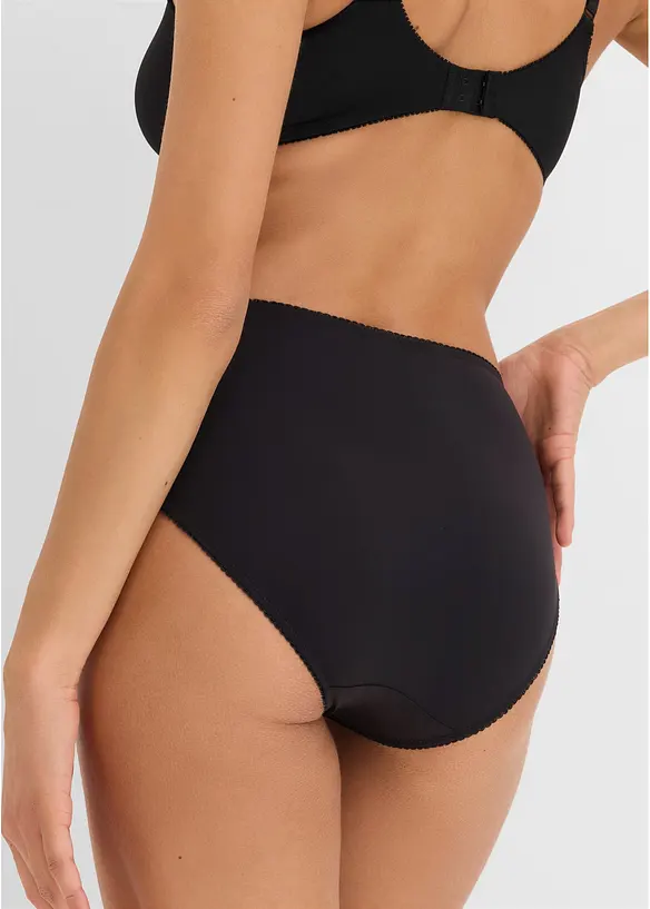 Lot de 3 slips maxi microfibre et dentelle, bonprix
