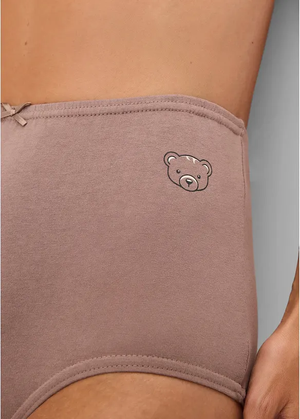 Highwaist Slip mit Bio-Baumwolle (4er Pack), bonprix
