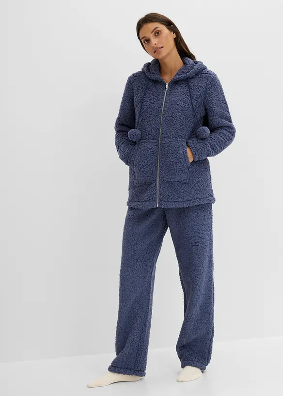 Loungewear Hausanzug aus Teddy Fleece, bonprix