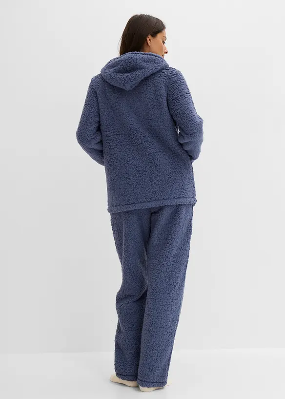 Loungewear Hausanzug aus Teddy Fleece, bonprix