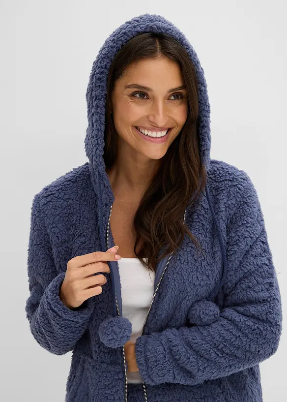 Loungewear Hausanzug aus Teddy Fleece, bonprix