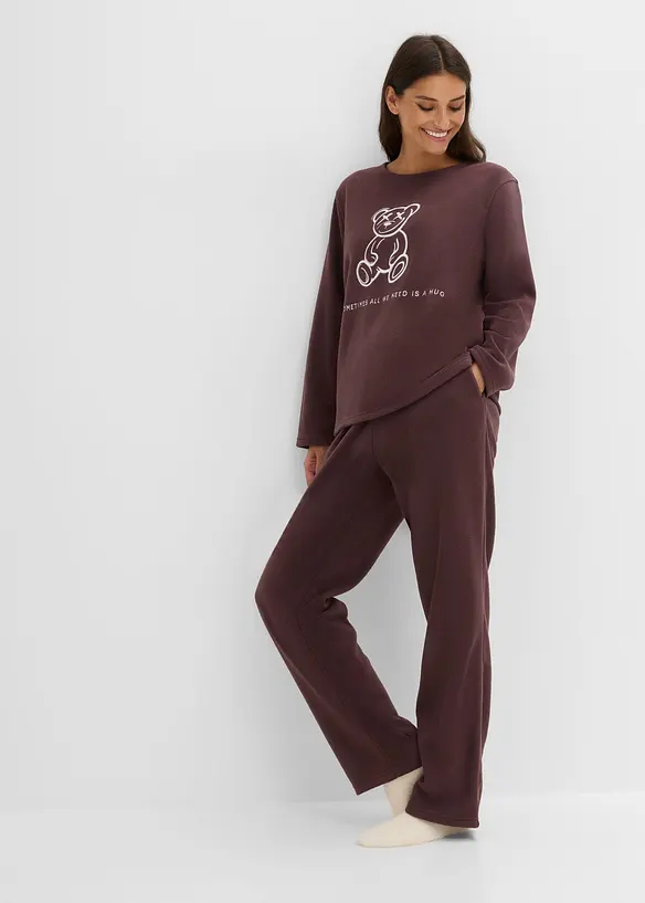 Loungewear Fleece Hausanzug, bonprix