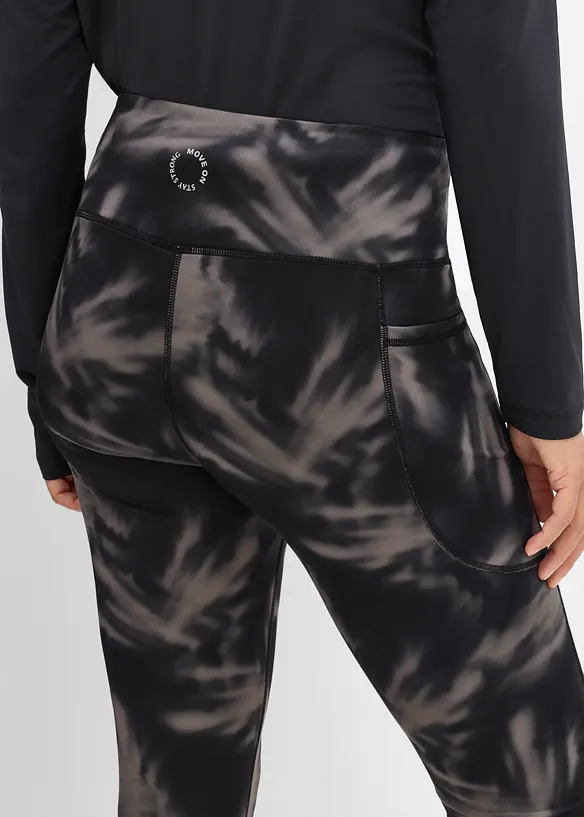 Thermo Sport-Leggings mit Handytasche, schnelltrocknend, bonprix