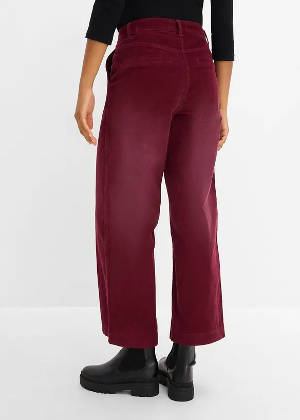 Pantalon en velours c&ocirc;tel&eacute; extensible, bonprix