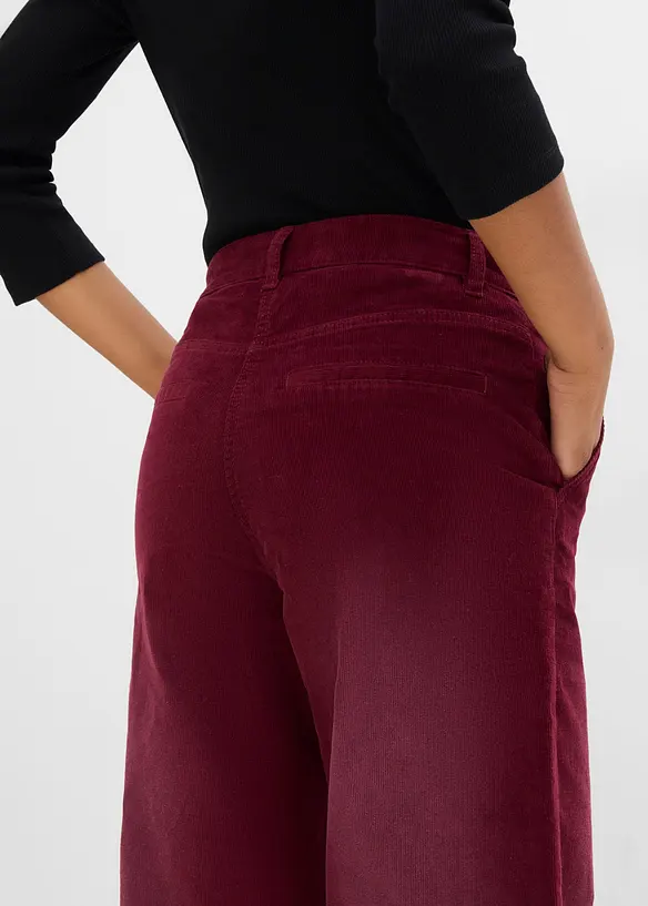 Pantalon en velours c&ocirc;tel&eacute; extensible, bonprix