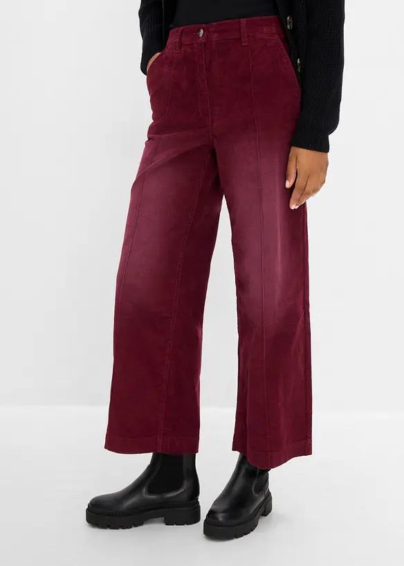 Pantalon en velours c&ocirc;tel&eacute; extensible, bonprix