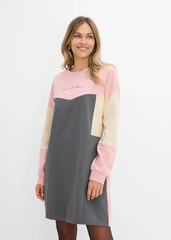 Robe sweat 100% coton, bonprix