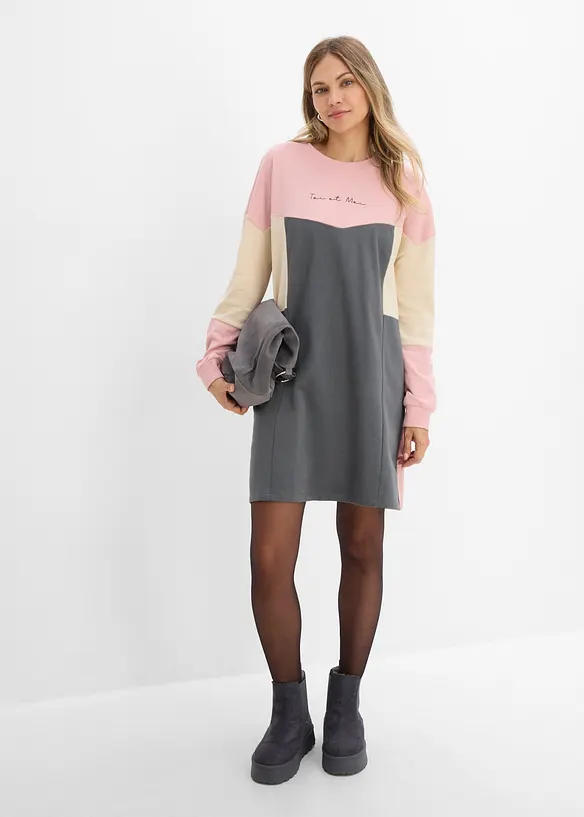 Robe sweat 100% coton, bonprix