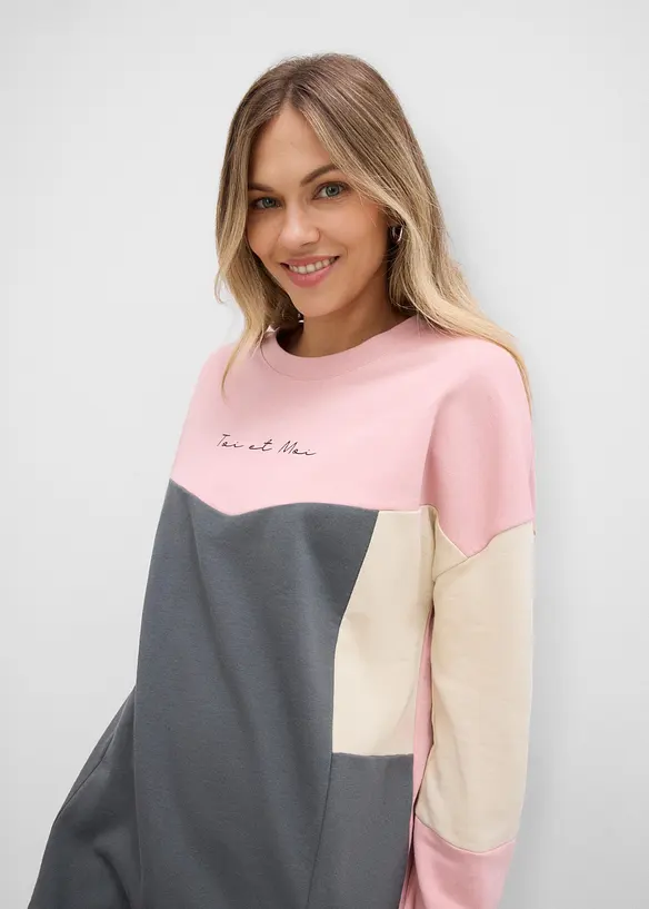 Robe sweat 100% coton, bonprix