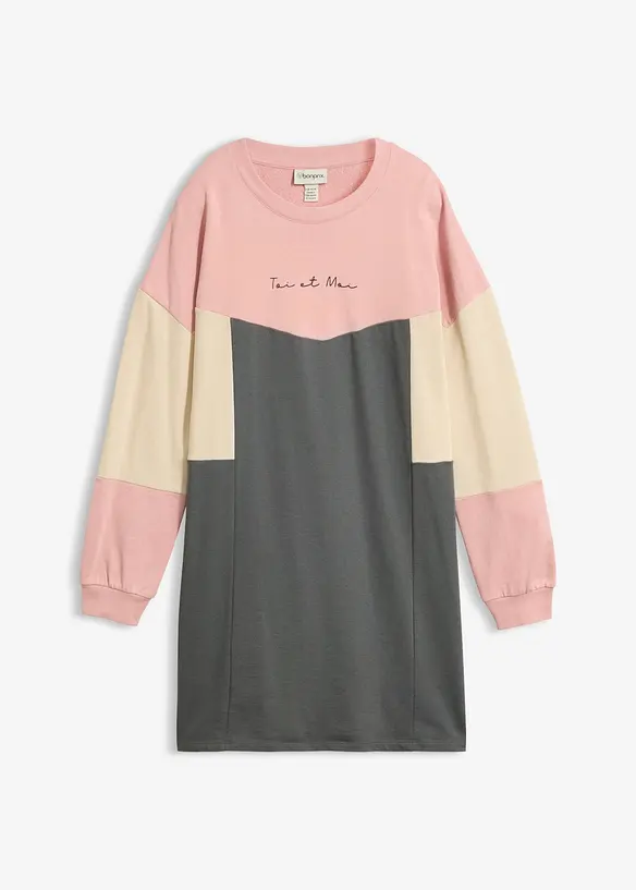 Robe sweat 100% coton, bonprix