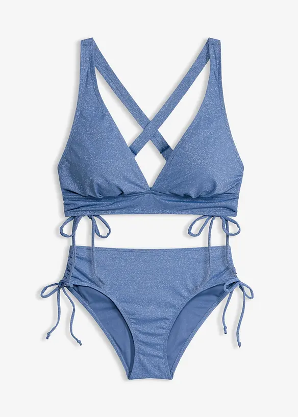 Bikini en mati&egrave;re brillante (ens. 2 pces), bonprix