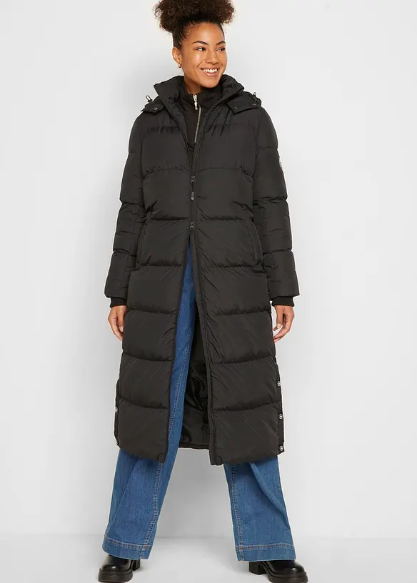 Doudoune longue d&eacute;perlante, bonprix
