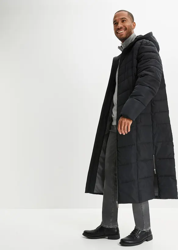 Doudoune longue &agrave; capuche, bonprix