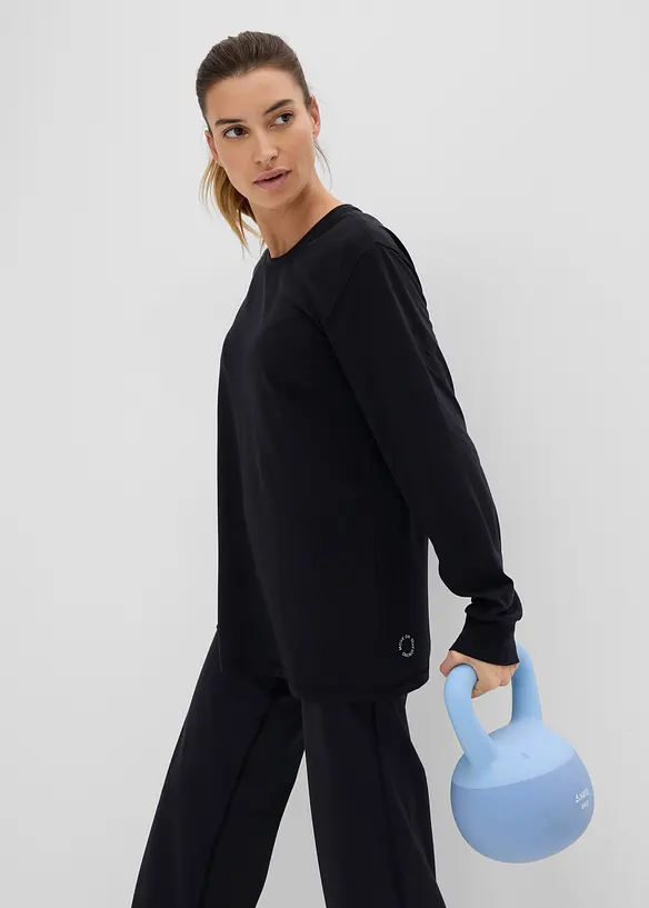 Sport-Shirt mit Baumwolle, schnelltrocknend, bonprix