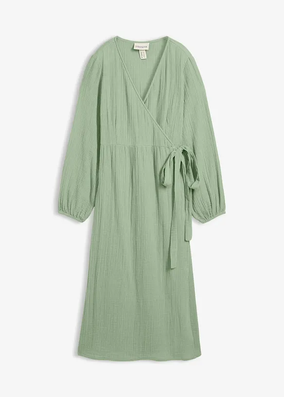 2-in-1 Umstands- und Stillkleid aus Baumwoll-Musselin, bonprix