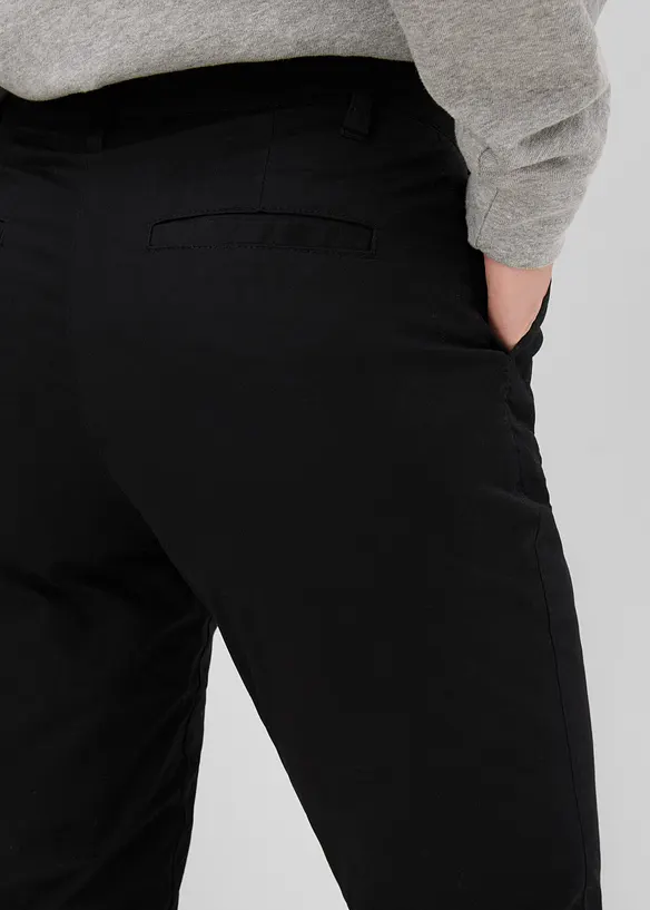 Gef&uuml;tterte Chinohose aus elastischem Baumwoll-Mix, bonprix