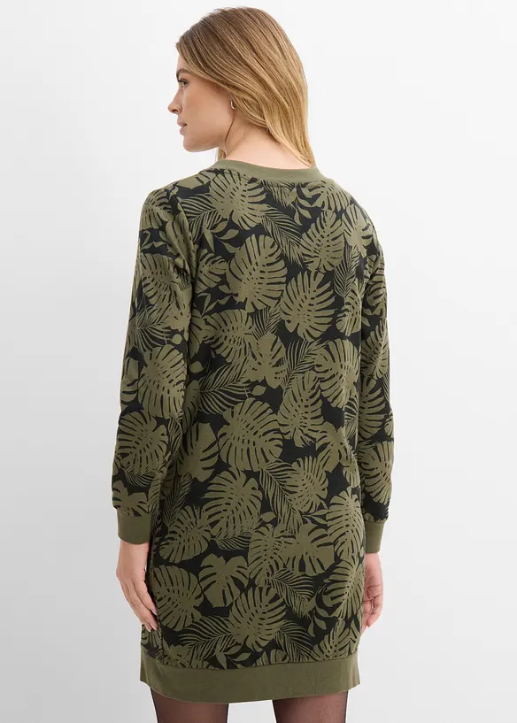 Robe imprim&eacute;e en molleton, bonprix