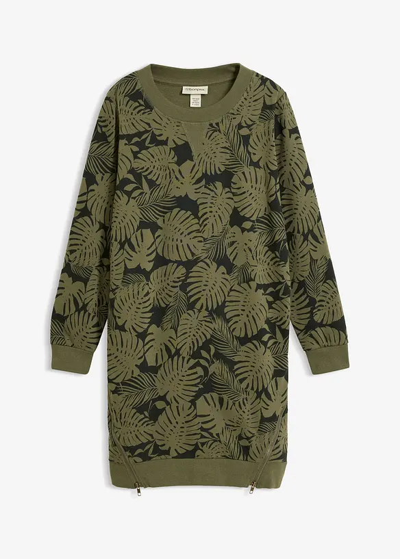Robe imprim&eacute;e en molleton, bonprix