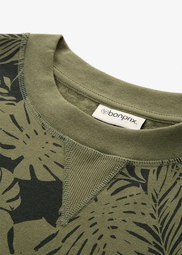 Robe imprim&eacute;e en molleton, bonprix