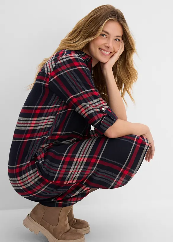 Robe chemise 100% coton, bonprix