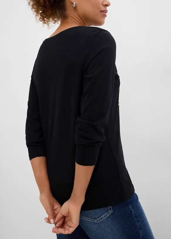 Langarmshirt mit Weihnachtsmotiv, bonprix