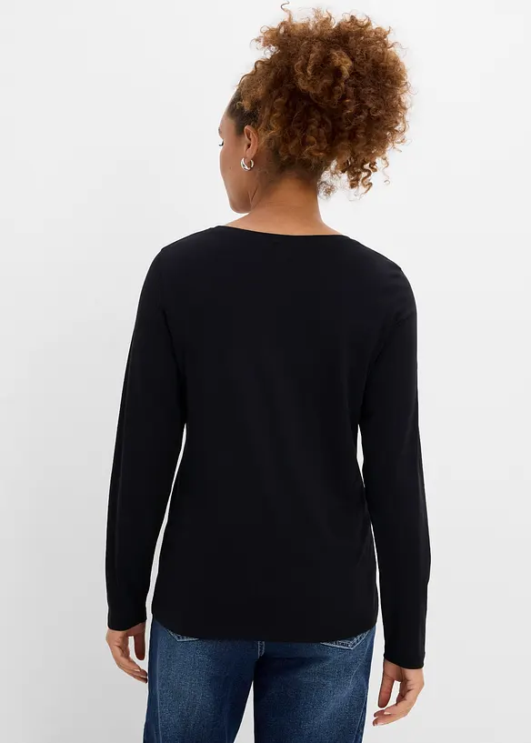 Langarmshirt mit Weihnachtsmotiv, bonprix