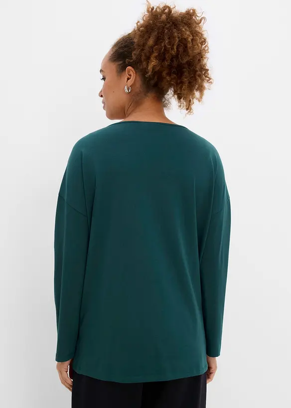 Off-Shoulder-Shirt mit Weihnachtsmotiv, bonprix
