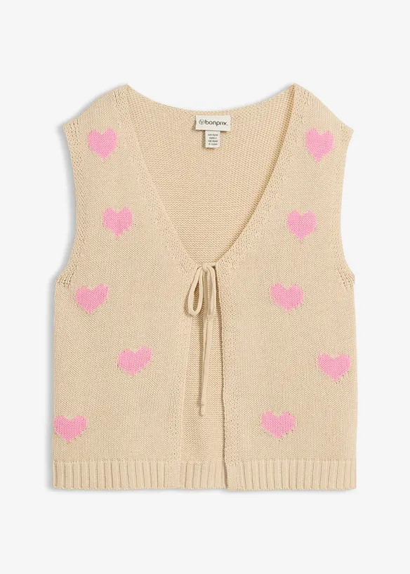 Gilet sans manches en maille, bonprix