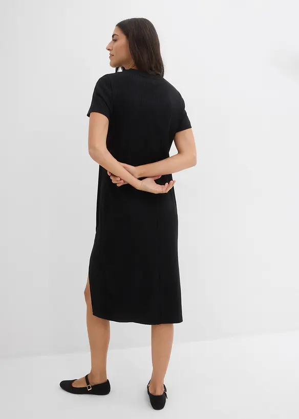 Robe T-shirt en mati&egrave;re textur&eacute;e, bonprix