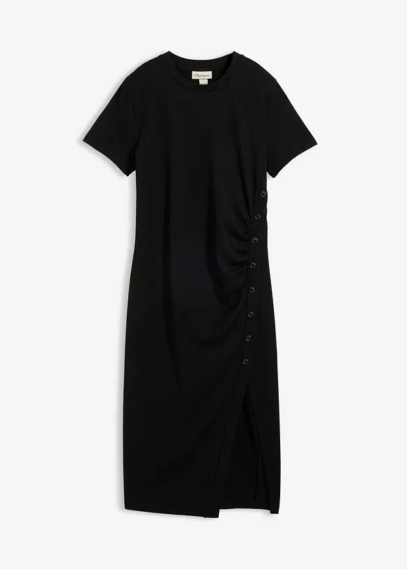 Robe T-shirt en mati&egrave;re textur&eacute;e, bonprix
