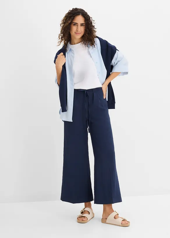 Jupe-culotte fluide en viscose majoritaire, bonprix