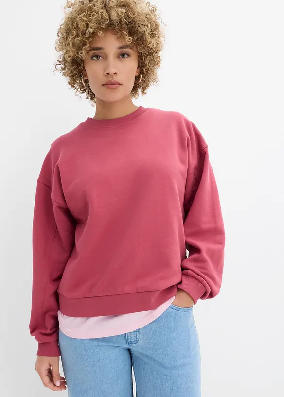 Sweat oversize 100% coton, bonprix