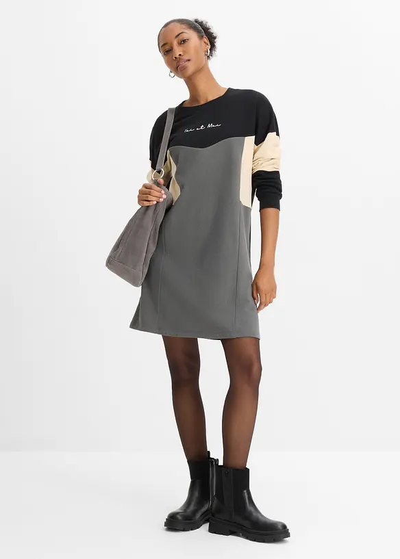 Robe sweat 100% coton, bonprix