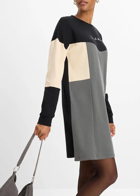 Robe sweat 100% coton, bonprix