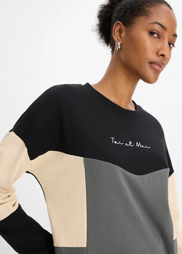 Robe sweat 100% coton, bonprix