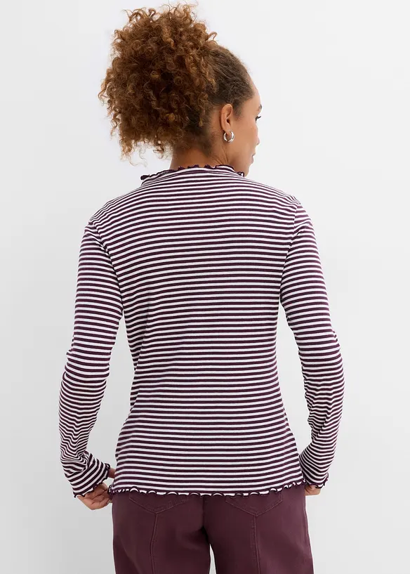 Rippshirt (2er Pack) aus reiner Baumwolle, bonprix